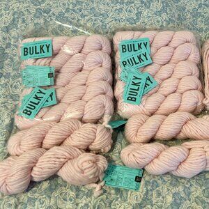 14 skeins Blue Sky yarn 50% wool 50% alpaca BULKY 100g 45 yards ea. BLOSSOM Pink